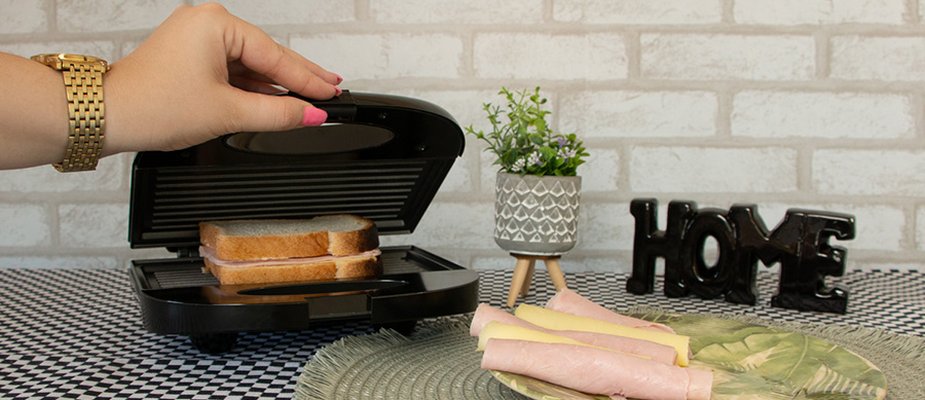IDEAL PARA AS SUAS REFEIÇÕES: SANDUICHEIRA ELÉTRICA E GRILL – AGRATTO
