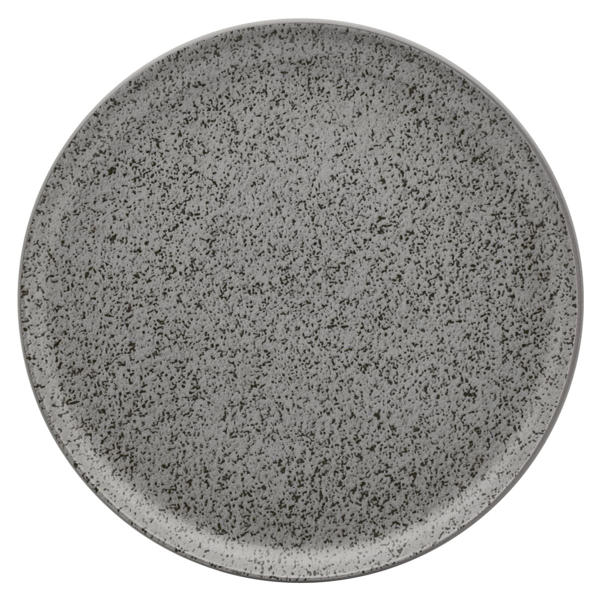 Jogo de Jantar e Lanche 16 Peças em Cerâmica Flat Gray Oxford