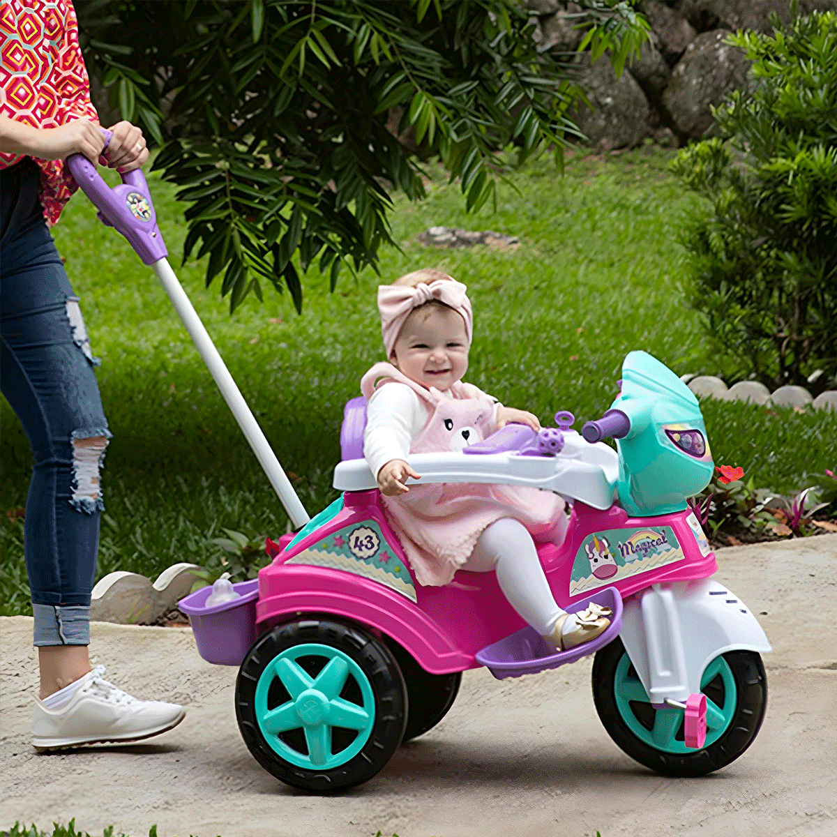 Triciclo Baby City Menina - Modo Passeio